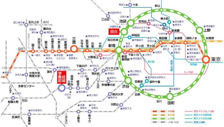 周辺路線図